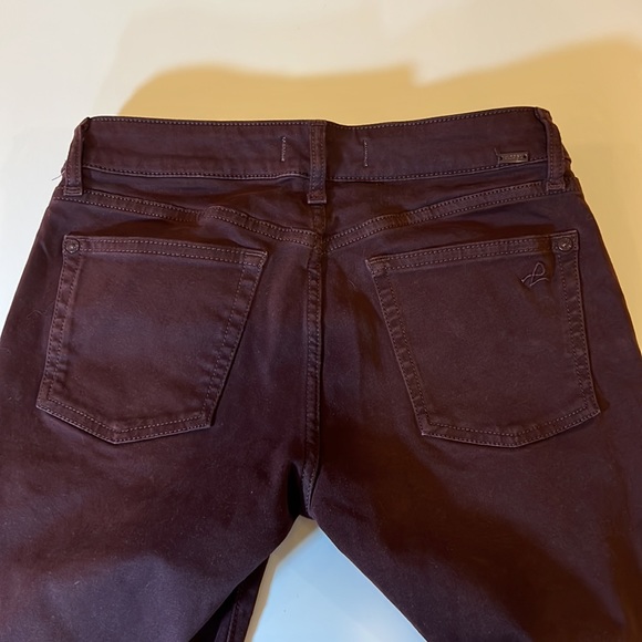 DL 1961 margaux jeans “Malbec” color ankle skinny size 27 Distressed knee - Picture 5 of 12